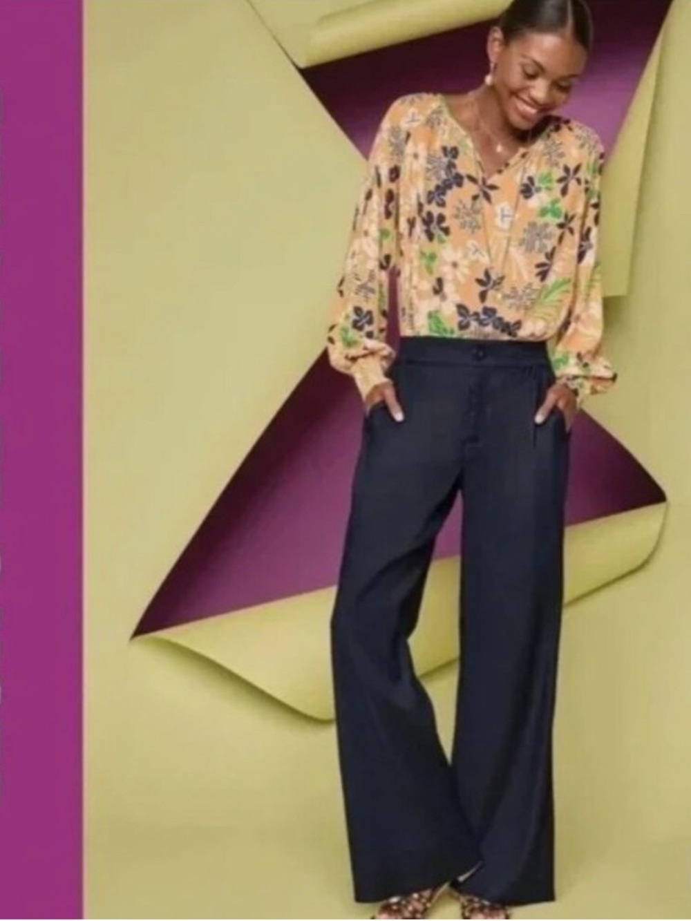 CAbi Finale Linen Blend Trousers | Slacks | Pants Style Number 6425
